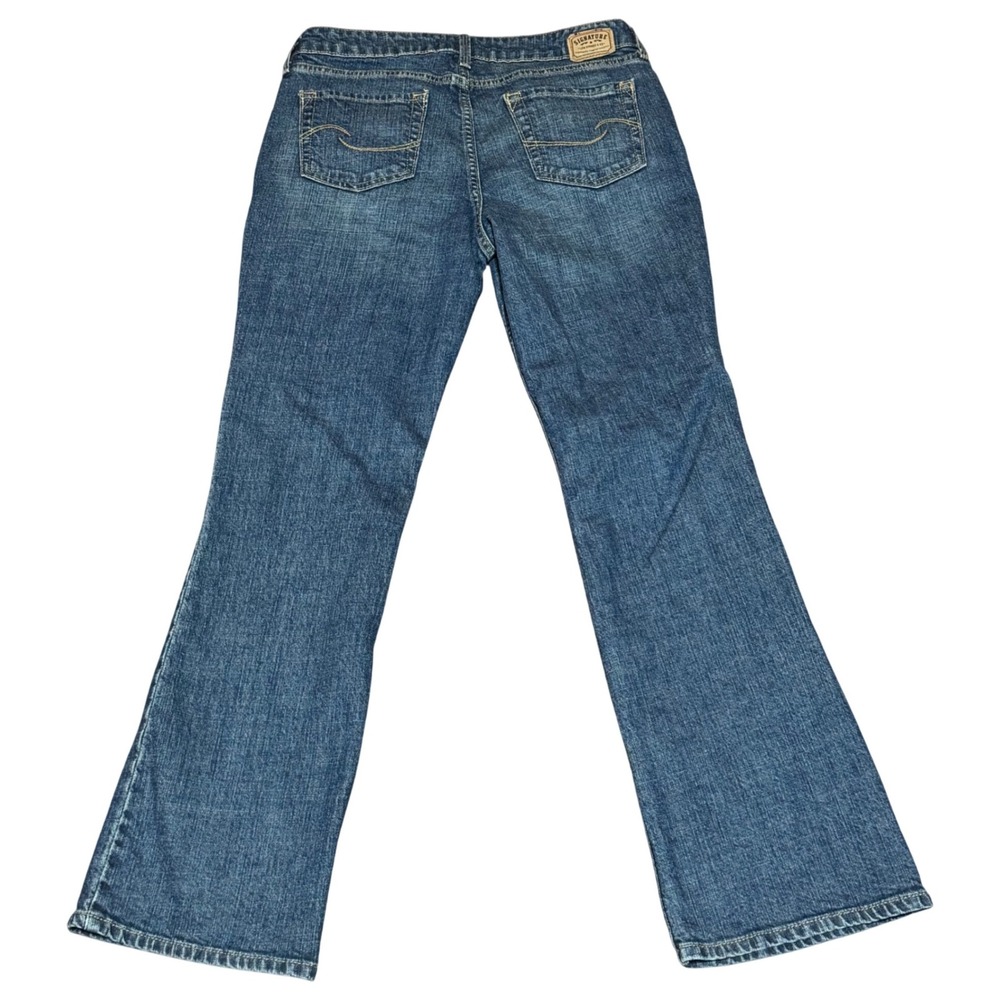 Vintage 2000's Signature Levi Strauss LowRise Bootcut Jeans Medium Wash 8M Women - Picture 3 of 8